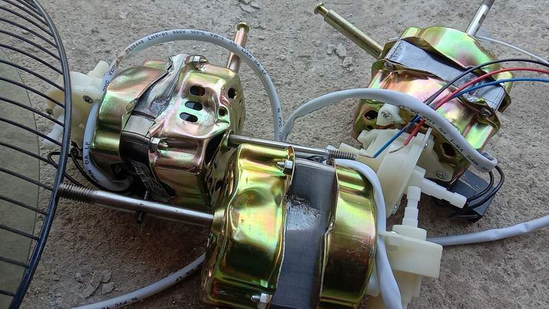 อะไหล่ คอยล์พัดลมตั้งโต๊ง/ตั้งพื้นครบชุด แบบมามาครบชุด อ้างว่าเป็นของฮาตาริ ห่วยแตร่ก....