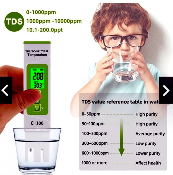ค่า tds ของน้ำระดับไหนที่สามารถนำไปบริโภคได้