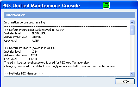 การติดตั้งโปรแกรม Panasonic (PBXUnified)