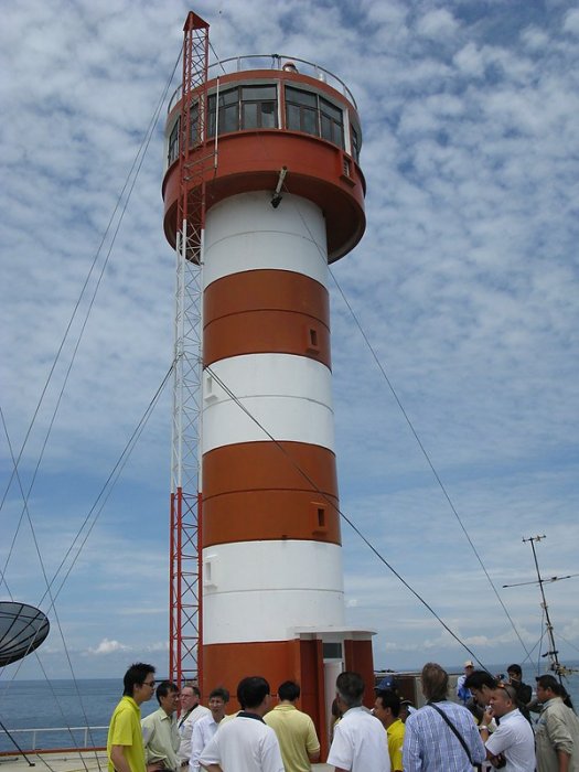 อาคารนำร่อง/อาคารประภาคาร กลางทะเลอ่าวไทย (อาคาร Bangkok Bar Pilot Station Lighthouse)