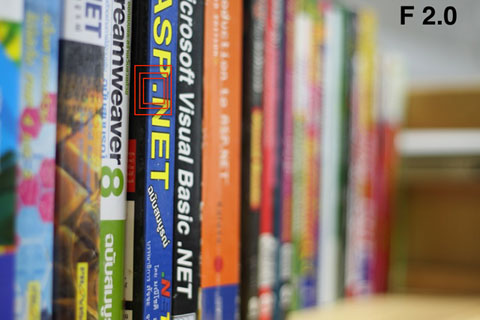 ตัวอย่างภาพ ที่เกิดจากการเปิดรูรับแสงค่าต่างๆ